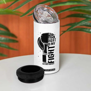 Skin Cancer Warrior Boxing Gift 4 in 1 Can Cooler Tumbler His Fight My Fight TS12 Print Your Wear