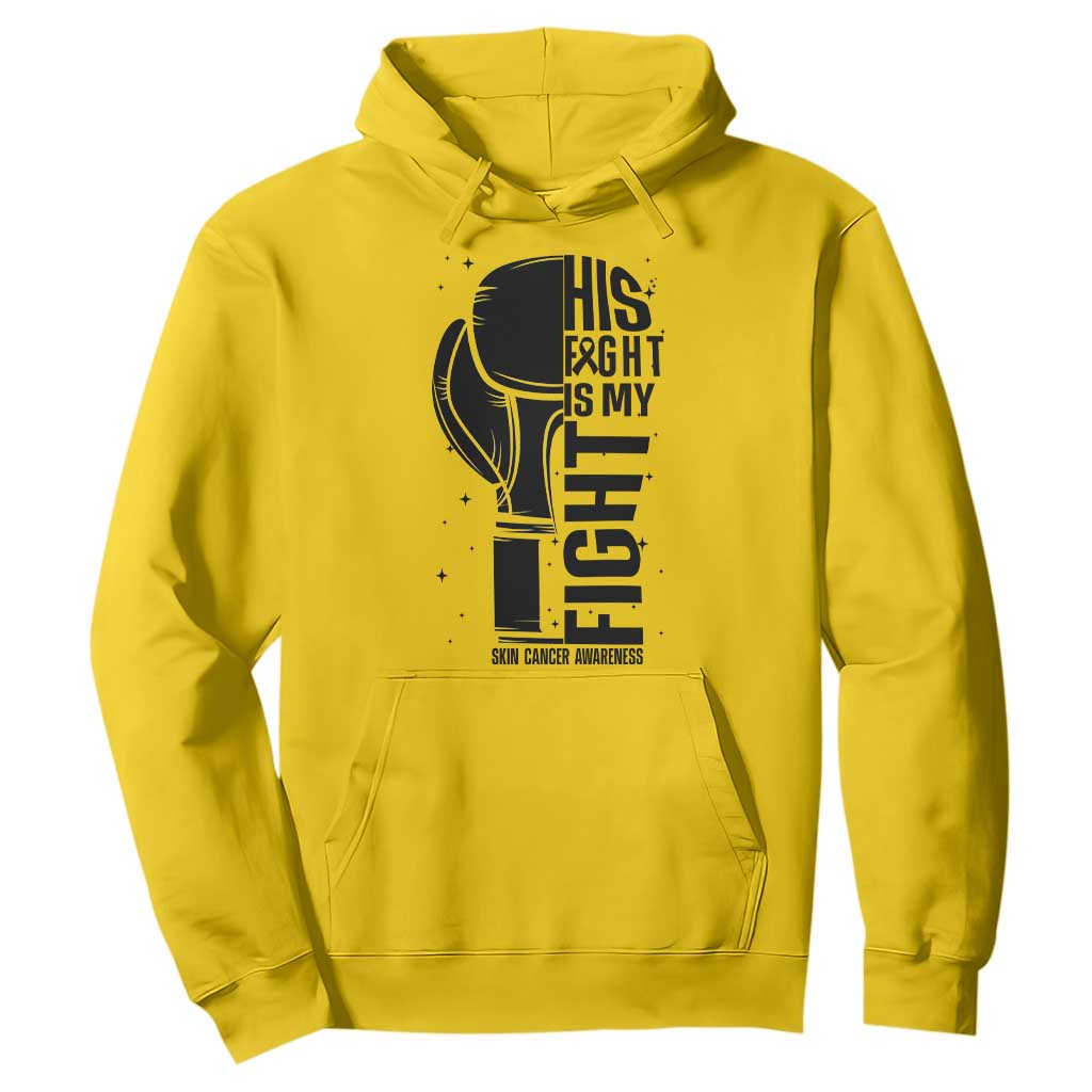 Skin Cancer Warrior Boxing Gift Hoodie His Fight My Fight TS12 Daisy Print Your Wear