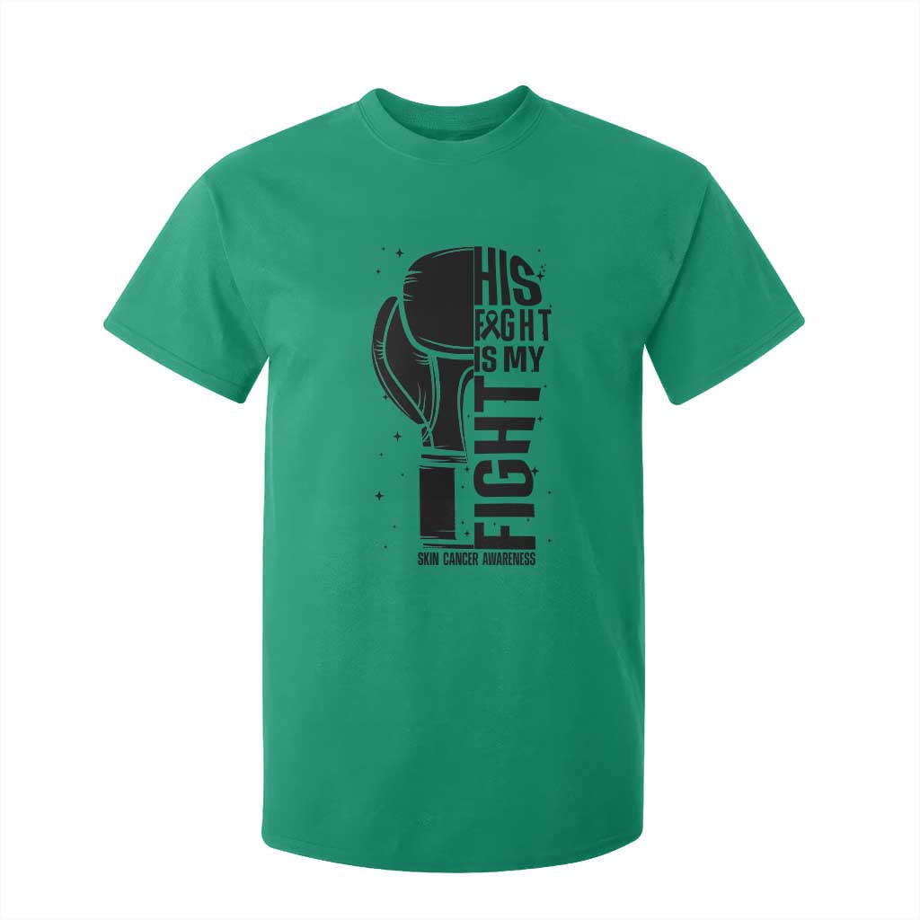 Skin Cancer Warrior Boxing Gift T Shirt For Kid His Fight My Fight TS12 Irish Green Print Your Wear