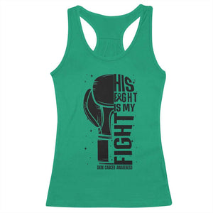 Skin Cancer Warrior Boxing Gift Racerback Tank Top His Fight My Fight TS12 Irish Green Print Your Wear