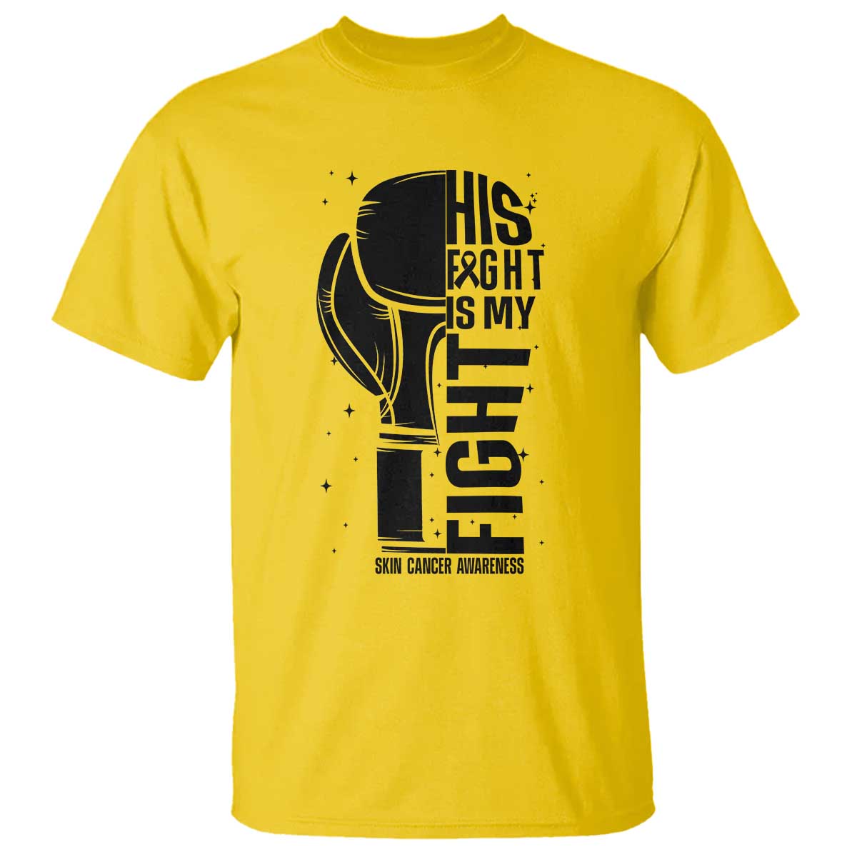 Skin Cancer Warrior Boxing Gift T Shirt His Fight My Fight TS12 Daisy Print Your Wear
