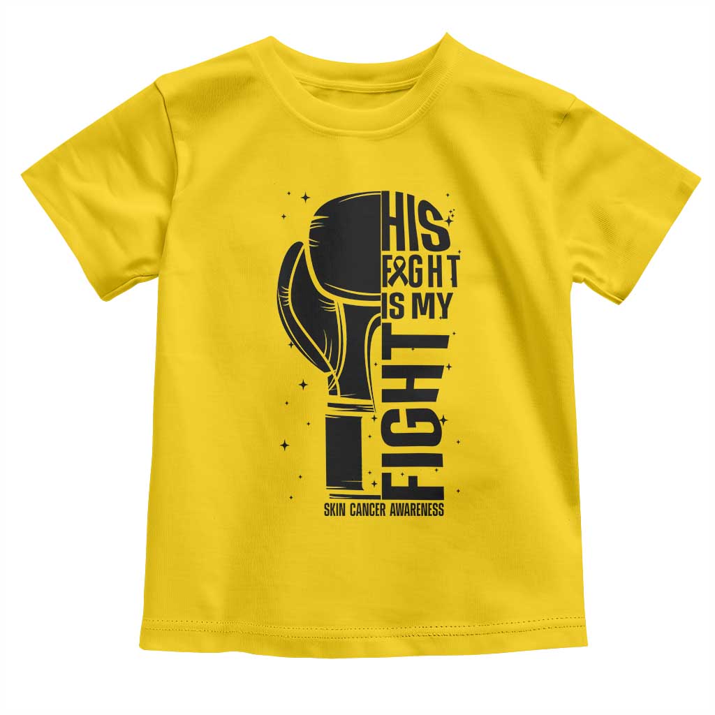 Skin Cancer Warrior Boxing Gift Toddler T Shirt His Fight My Fight TS12 Daisy Print Your Wear