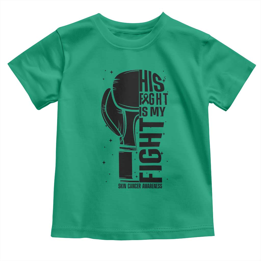 Skin Cancer Warrior Boxing Gift Toddler T Shirt His Fight My Fight TS12 Irish Green Print Your Wear