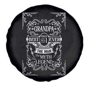 Vintage Fathers Day Gift For Grandpa Spare Tire Cover The Man The Myth The Legend TS12 Print Your Wear