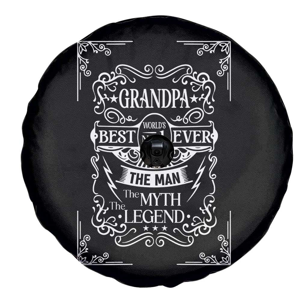 Vintage Fathers Day Gift For Grandpa Spare Tire Cover The Man The Myth The Legend TS12 Print Your Wear