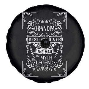 Vintage Fathers Day Gift For Grandpa Spare Tire Cover The Man The Myth The Legend TS12 Print Your Wear