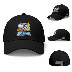 Argentine Pride Soccer And Beer Baseball Cap Football Fan Graphic