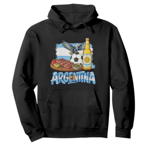 Argentine Pride Soccer And Beer Hoodie Football Fan Graphic