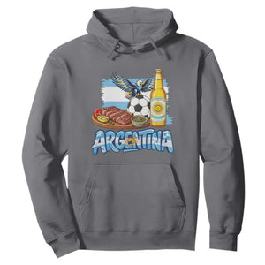 Argentine Pride Soccer And Beer Hoodie Football Fan Graphic
