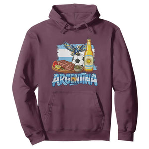 Argentine Pride Soccer And Beer Hoodie Football Fan Graphic