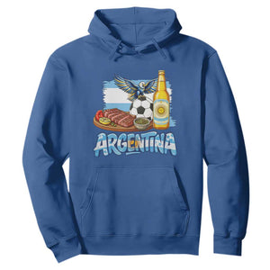 Argentine Pride Soccer And Beer Hoodie Football Fan Graphic