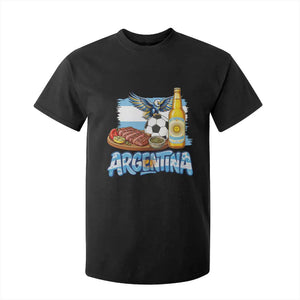 Argentine Pride Soccer And Beer T Shirt For Kid Football Fan Graphic