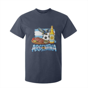 Argentine Pride Soccer And Beer T Shirt For Kid Football Fan Graphic