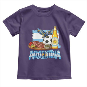 Argentine Pride Soccer And Beer Toddler T Shirt Football Fan Graphic