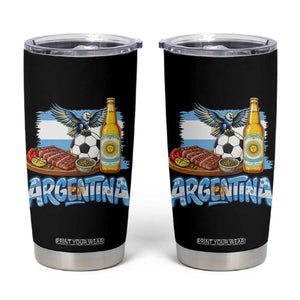 Argentine Pride Soccer And Beer Tumbler Cup Football Fan Graphic