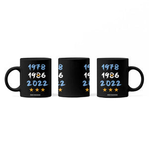 Argentina 3 Stars Champions Coffee Mug 1978 1986 2022 Football Pride