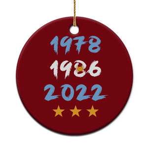 Argentina 3 Stars Champions Ceramic Ornament 1978 1986 2022 Football Pride