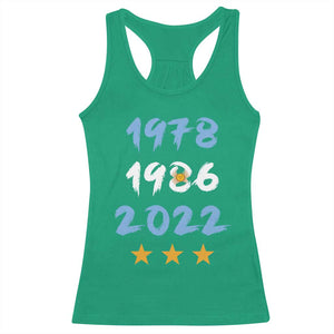 Argentina 3 Stars Champions Racerback Tank Top 1978 1986 2022 Football Pride