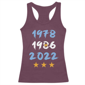 Argentina 3 Stars Champions Racerback Tank Top 1978 1986 2022 Football Pride