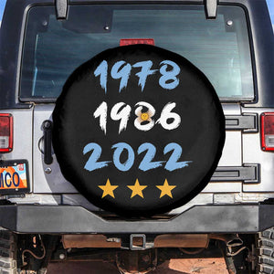 Argentina 3 Stars Champions Spare Tire Cover 1978 1986 2022 Football Pride