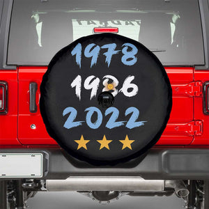 Argentina 3 Stars Champions Spare Tire Cover 1978 1986 2022 Football Pride