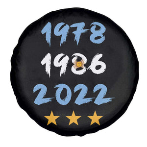 Argentina 3 Stars Champions Spare Tire Cover 1978 1986 2022 Football Pride