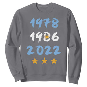 Argentina 3 Stars Champions Sweatshirt 1978 1986 2022 Football Pride
