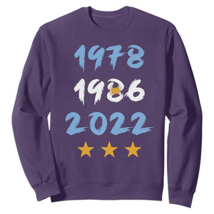 Argentina 3 Stars Champions Sweatshirt 1978 1986 2022 Football Pride