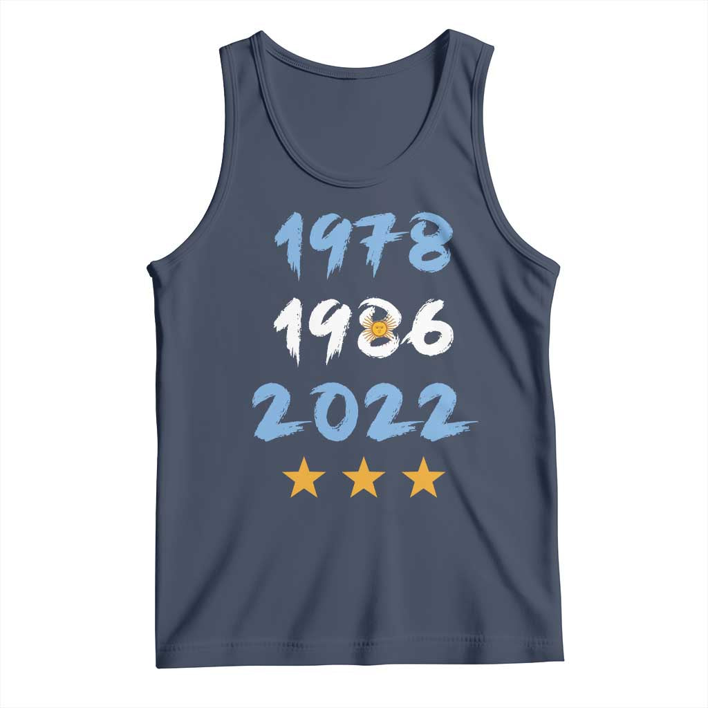 Argentina 3 Stars Champions Tank Top 1978 1986 2022 Football Pride