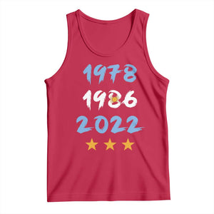 Argentina 3 Stars Champions Tank Top 1978 1986 2022 Football Pride