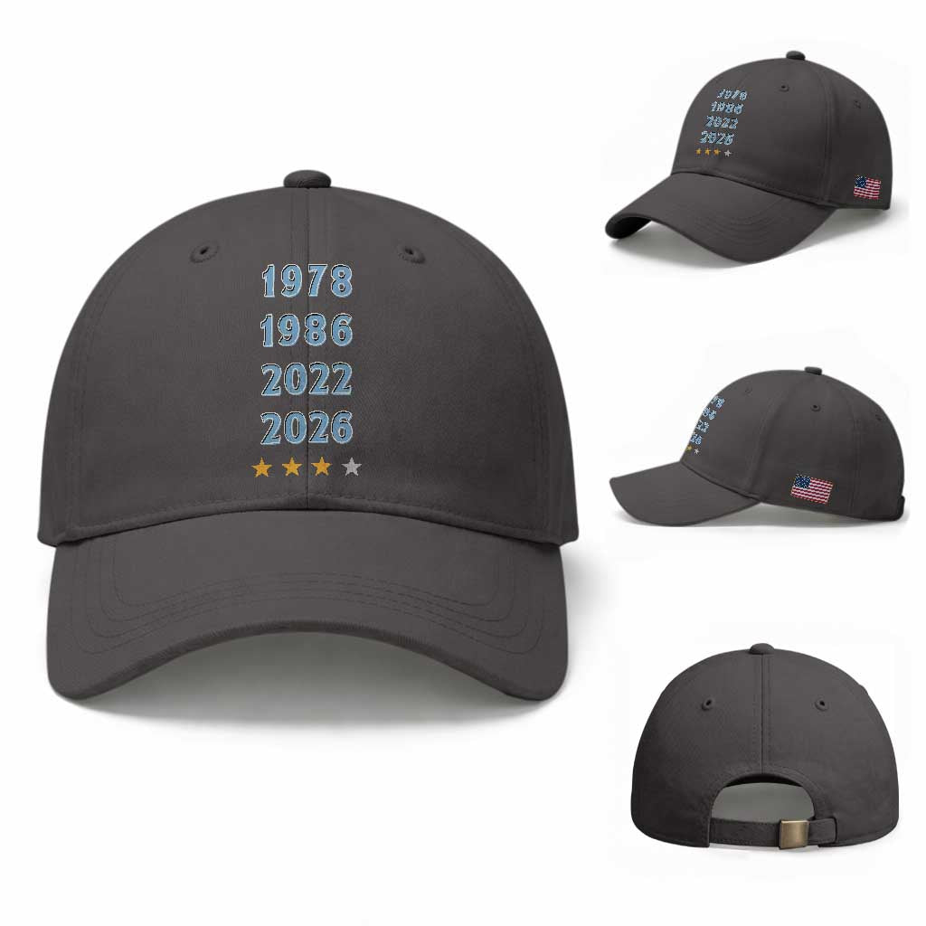 Argentina Flag Pride Soccer Baseball Cap 1978 1986 2022 Future Fourth Star