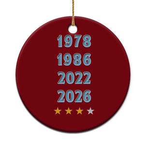 Argentina Flag Pride Soccer Ceramic Ornament 1978 1986 2022 Future Fourth Star