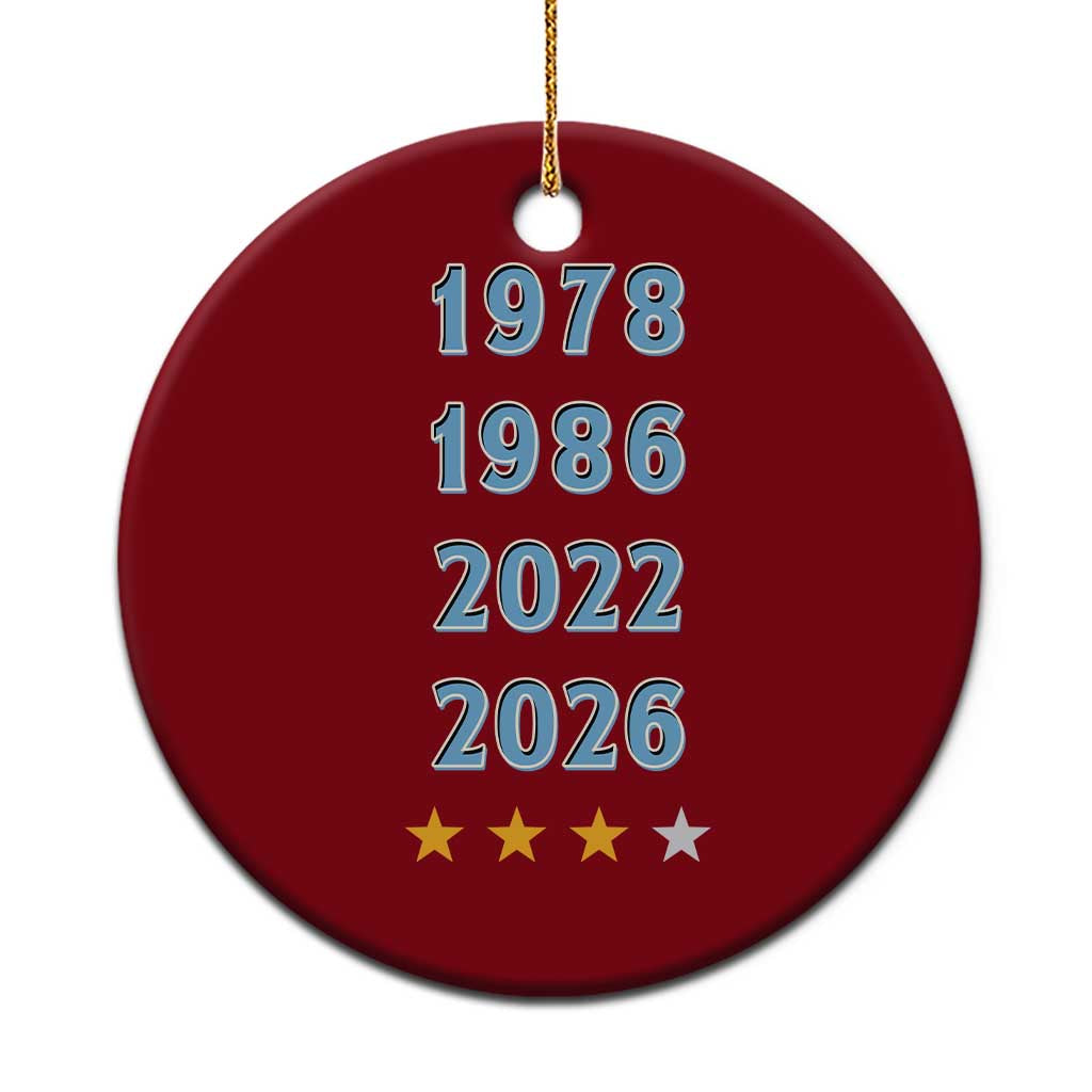 Argentina Flag Pride Soccer Ceramic Ornament 1978 1986 2022 Future Fourth Star TS12 1pc Red Print Your Wear