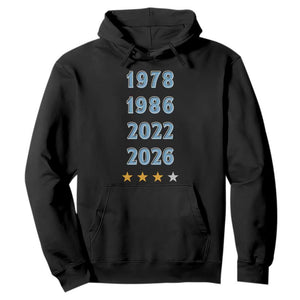 Argentina Flag Pride Soccer Hoodie 1978 1986 2022 Future Fourth Star