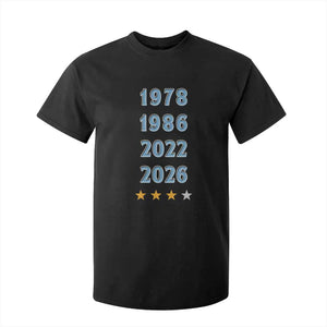 Argentina Flag Pride Soccer T Shirt For Kid 1978 1986 2022 Future Fourth Star