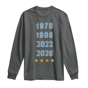 Argentina Flag Pride Soccer Long Sleeve Shirt 1978 1986 2022 Future Fourth Star