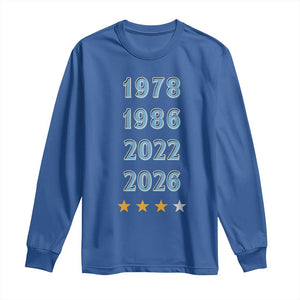 Argentina Flag Pride Soccer Long Sleeve Shirt 1978 1986 2022 Future Fourth Star