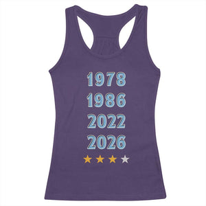 Argentina Flag Pride Soccer Racerback Tank Top 1978 1986 2022 Future Fourth Star
