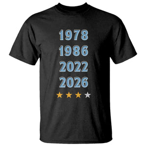 Argentina Flag Pride Soccer T Shirt 1978 1986 2022 Future Fourth Star