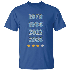 Argentina Flag Pride Soccer T Shirt 1978 1986 2022 Future Fourth Star
