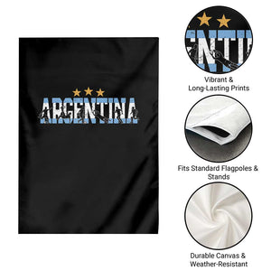 Proud Argentina Futbol Supporter National Pride Gift Garden Flag