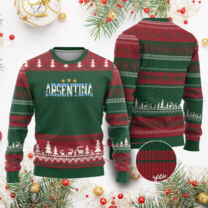 Proud Argentina Futbol Supporter National Pride Gift Ugly Christmas Sweater