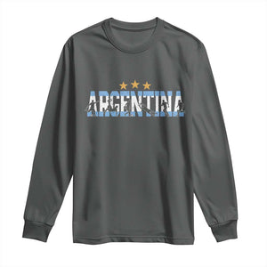 Proud Argentina Futbol Supporter National Pride Gift Long Sleeve Shirt