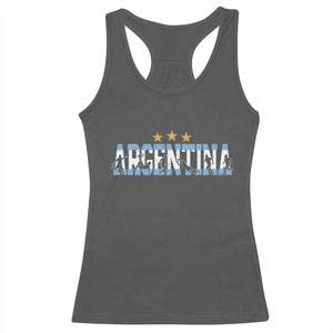 Proud Argentina Futbol Supporter National Pride Gift Racerback Tank Top