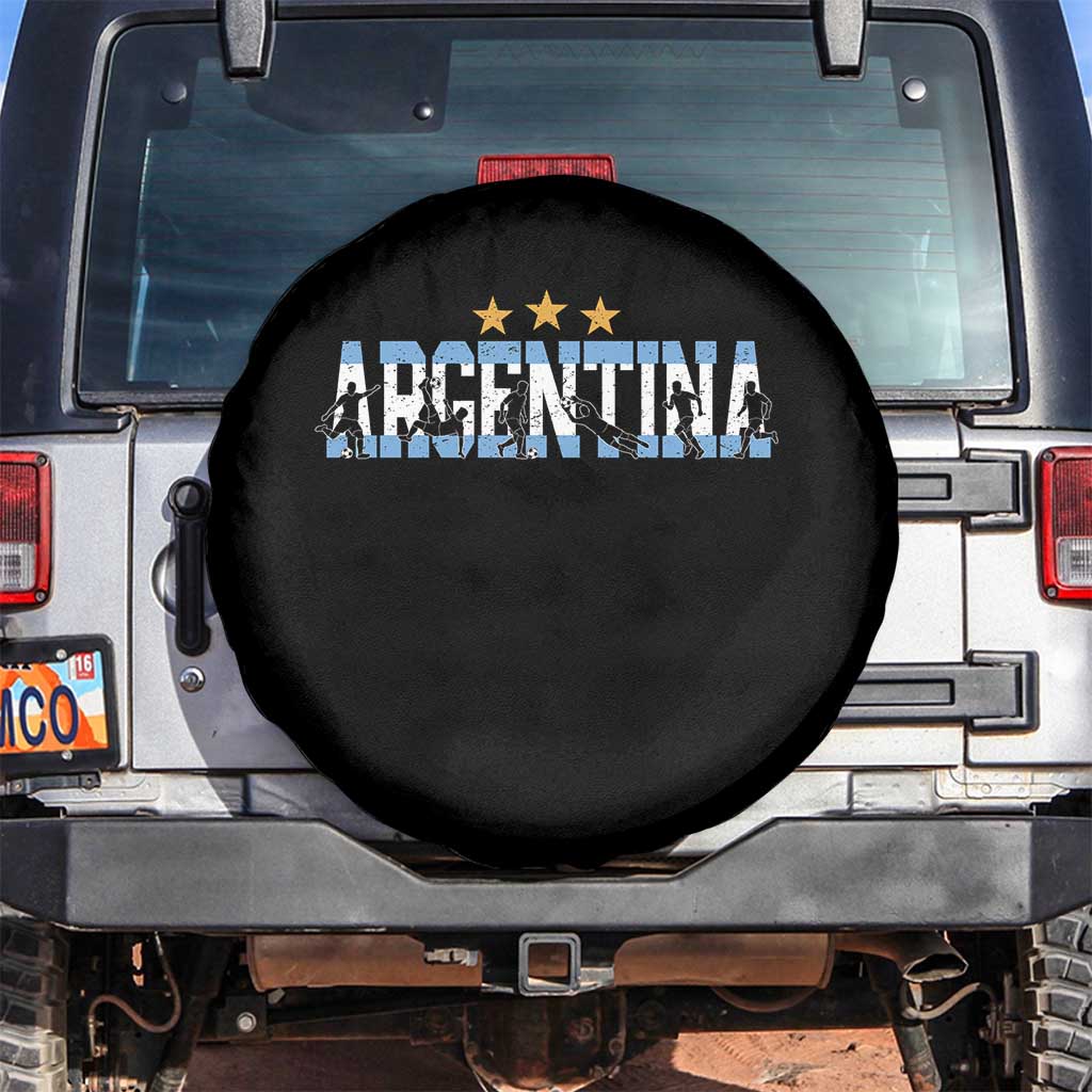 Proud Argentina Futbol Supporter National Pride Gift Spare Tire Cover TS12 No hole Black Print Your Wear