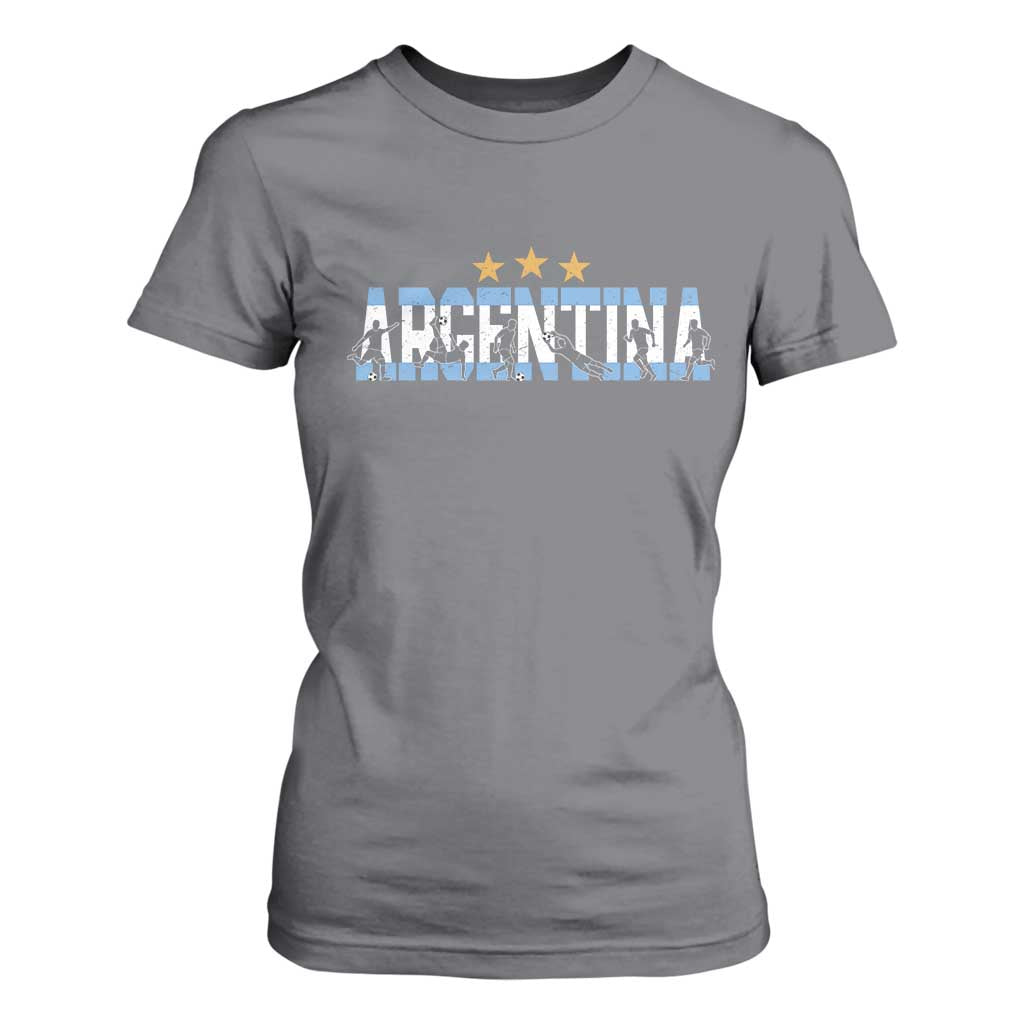 Proud Argentina Futbol Supporter National Pride Gift T Shirt For Women
