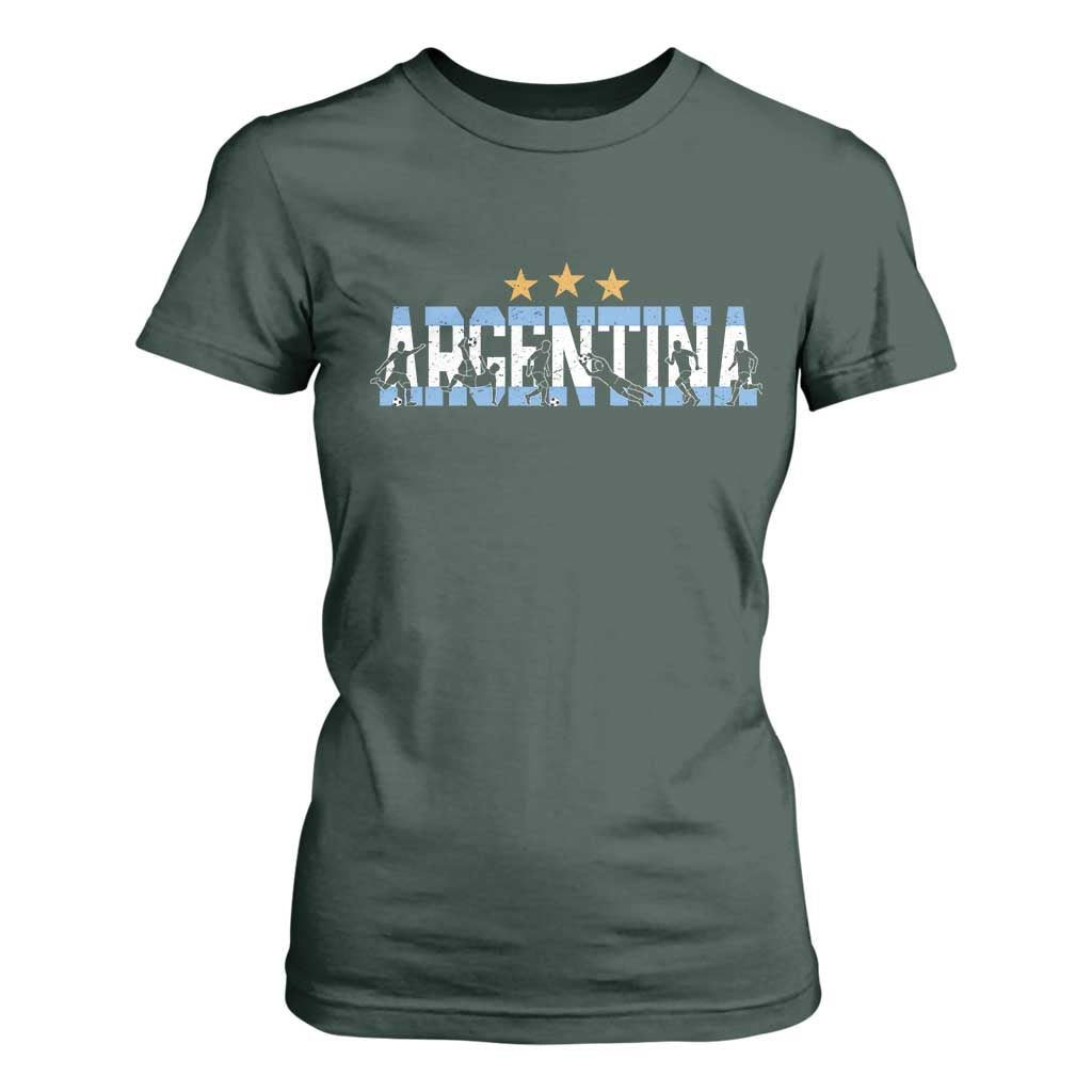 Proud Argentina Futbol Supporter National Pride Gift T Shirt For Women