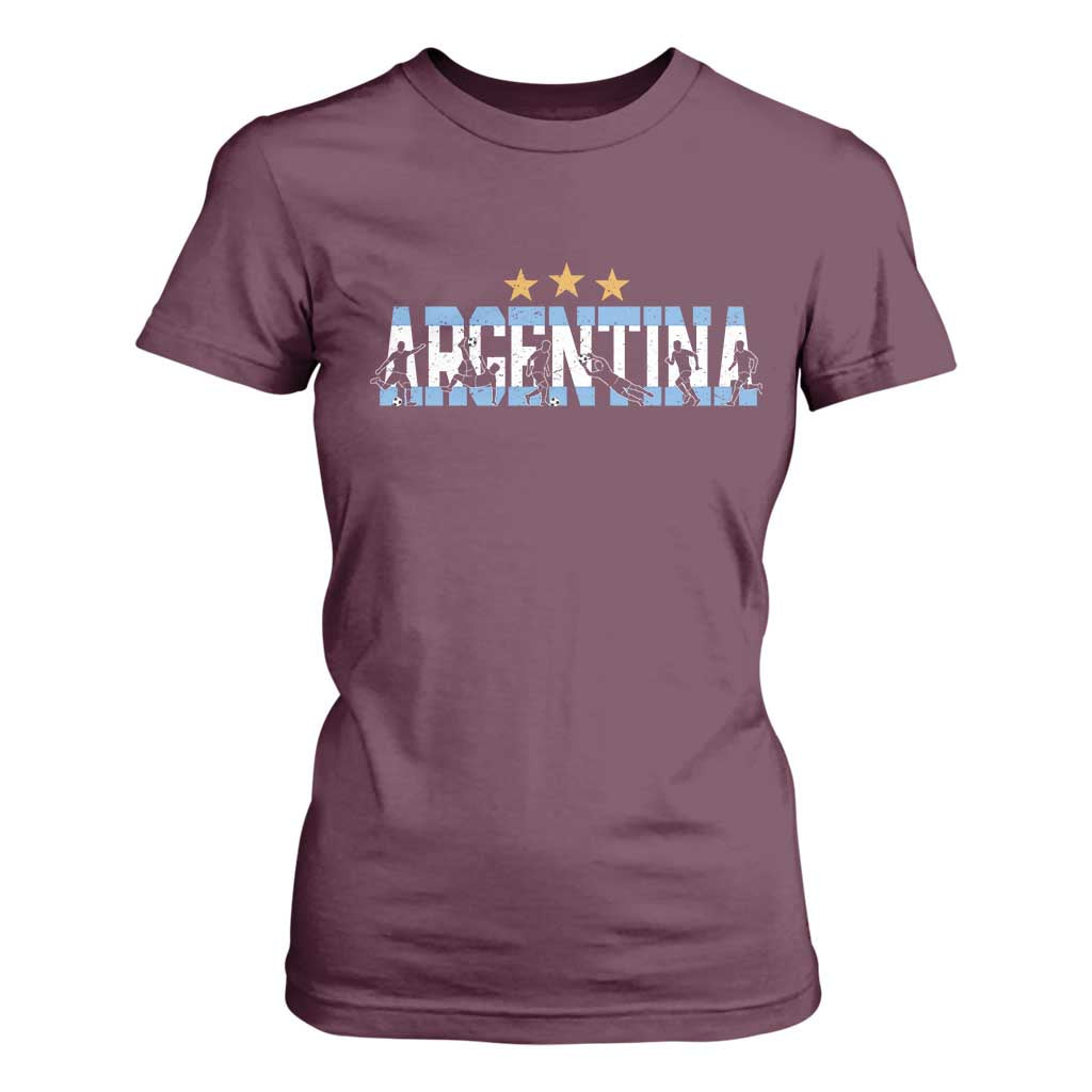 Proud Argentina Futbol Supporter National Pride Gift T Shirt For Women