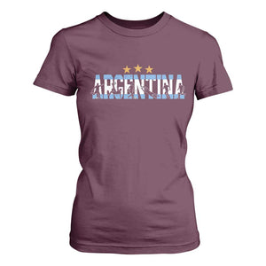 Proud Argentina Futbol Supporter National Pride Gift T Shirt For Women