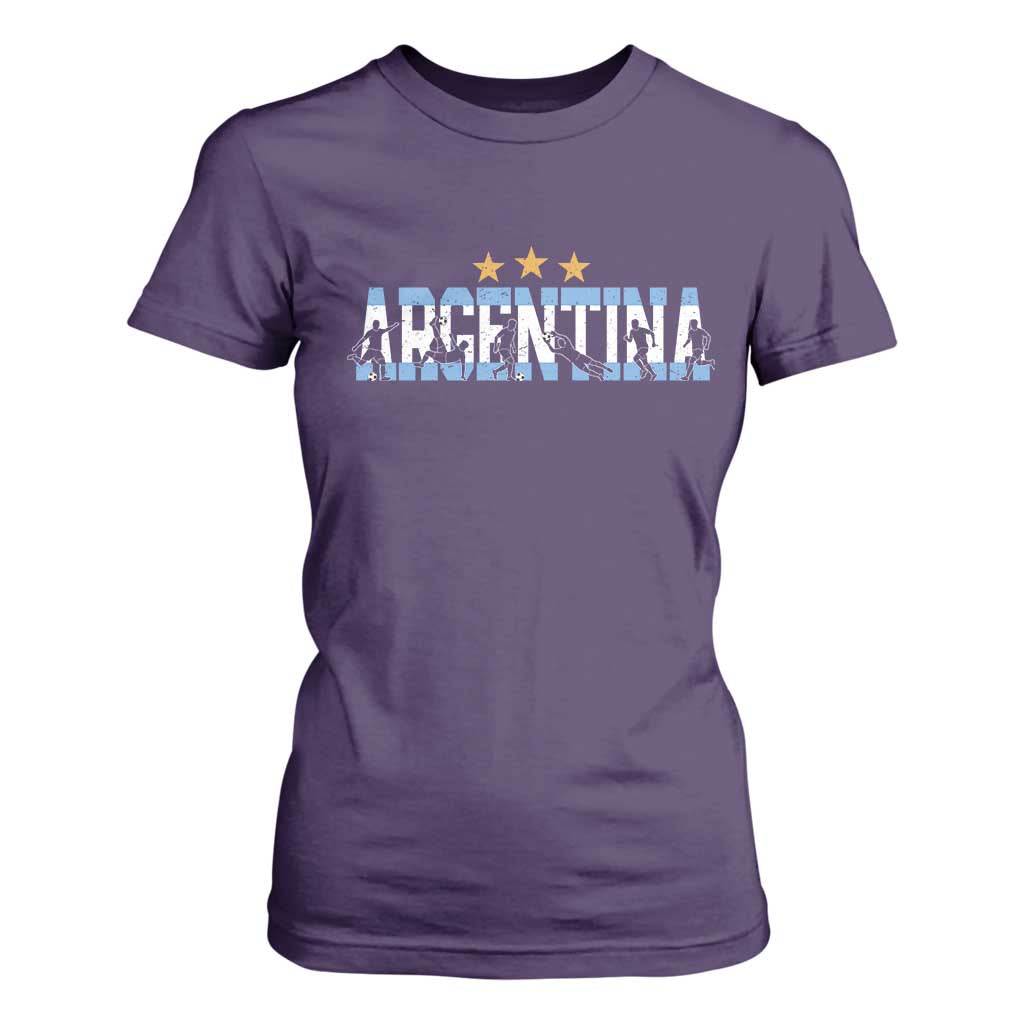 Proud Argentina Futbol Supporter National Pride Gift T Shirt For Women